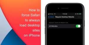 How to force Safari to always load desktop sites on iPhone